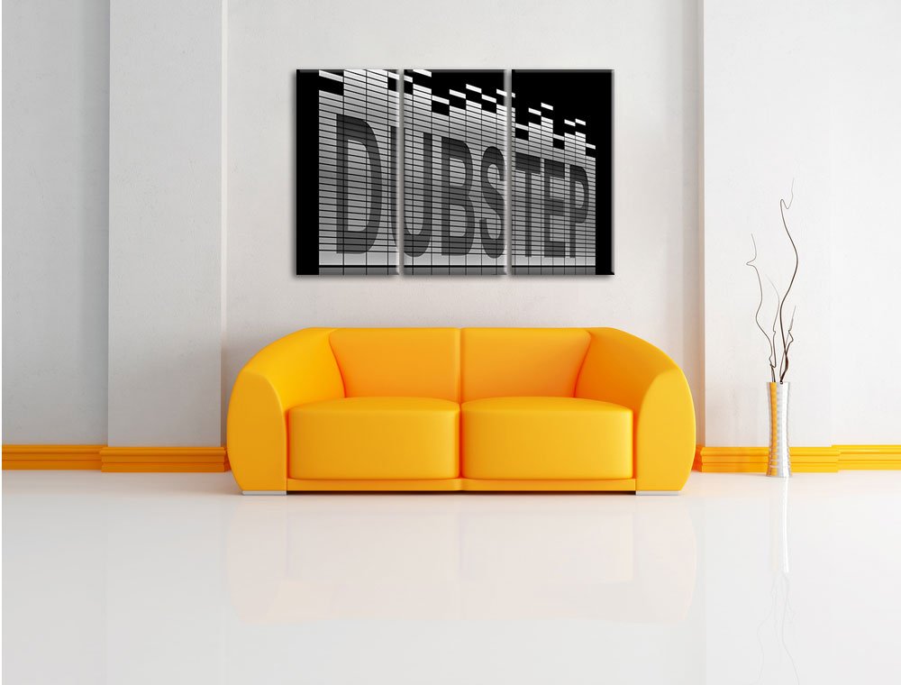 Pixxprint Dubstep, Electro Musica Stampa su tela 3 parti artistica murale