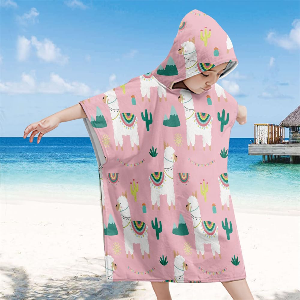 Asciugamani da spiaggia con cappuccio assorbenti morbidi per bambini Poncho Asciugamano da bagno per piscina da bagno Fabbrica di asciugamani da spiaggia professionale in Cina
