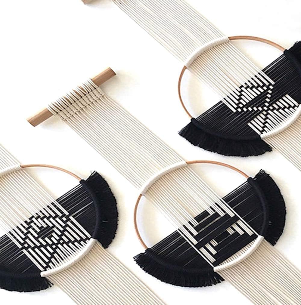 Flber Macrame Wall Hanging 3Pcs Macrame Wall Decor Macrame Wall Art Round Wall Art Handmade Boho Wall