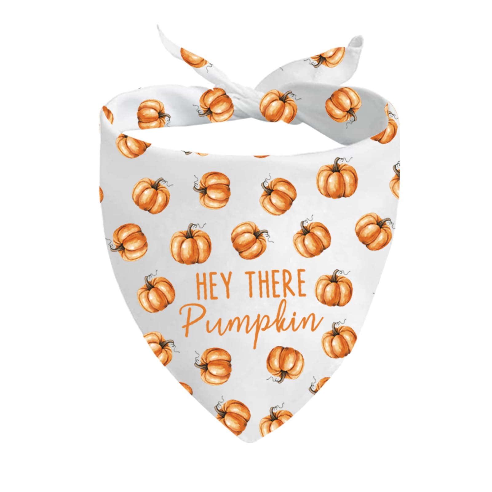CENWA 1 Piece Fall Dog Bandana Hey There Pumpkin Puppy Scarf Thanksgiving Dog Bandana (HEY THERE Pumpkin D)