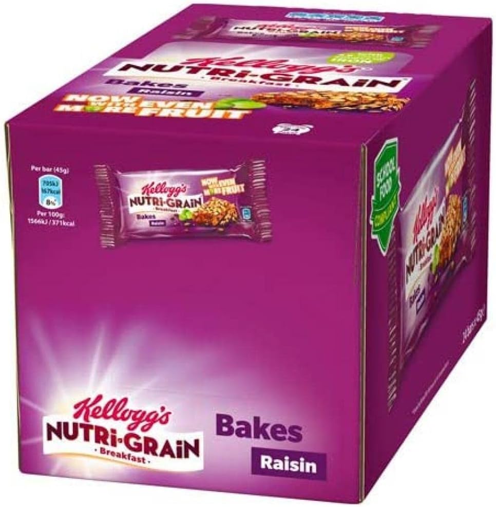 NutriGrain Nutri Grain Bakes Raisins, 24 x 45g