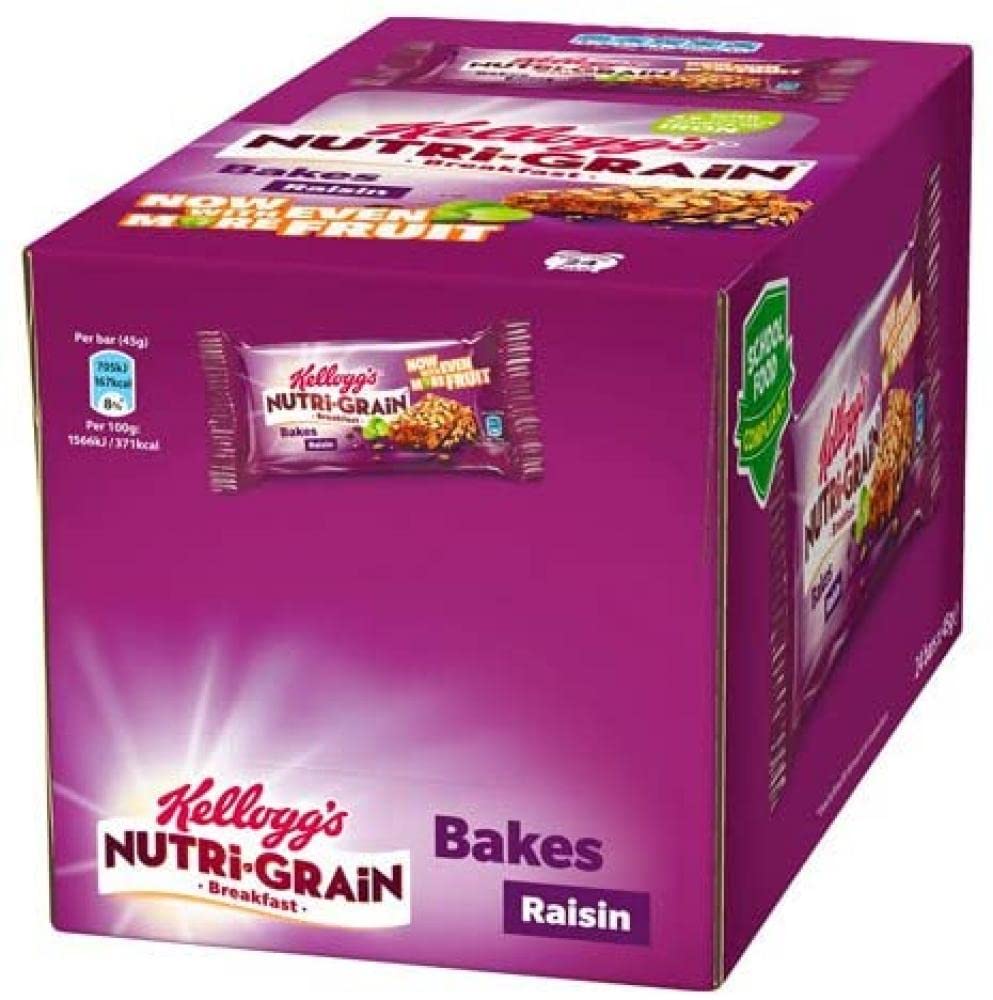 NutriGrain Nutri Grain Bakes Raisins, 24 x 45g