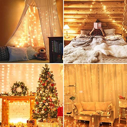 DANGZW [2 Pack] Solar String Lights Outdoor, 12M 120 LED Copper Wire Christmas Lights, 8 Mode, Solar Fairy Lights for Garden Patio Yard Home Christmas Parties Wedding, IP65 Waterproof
