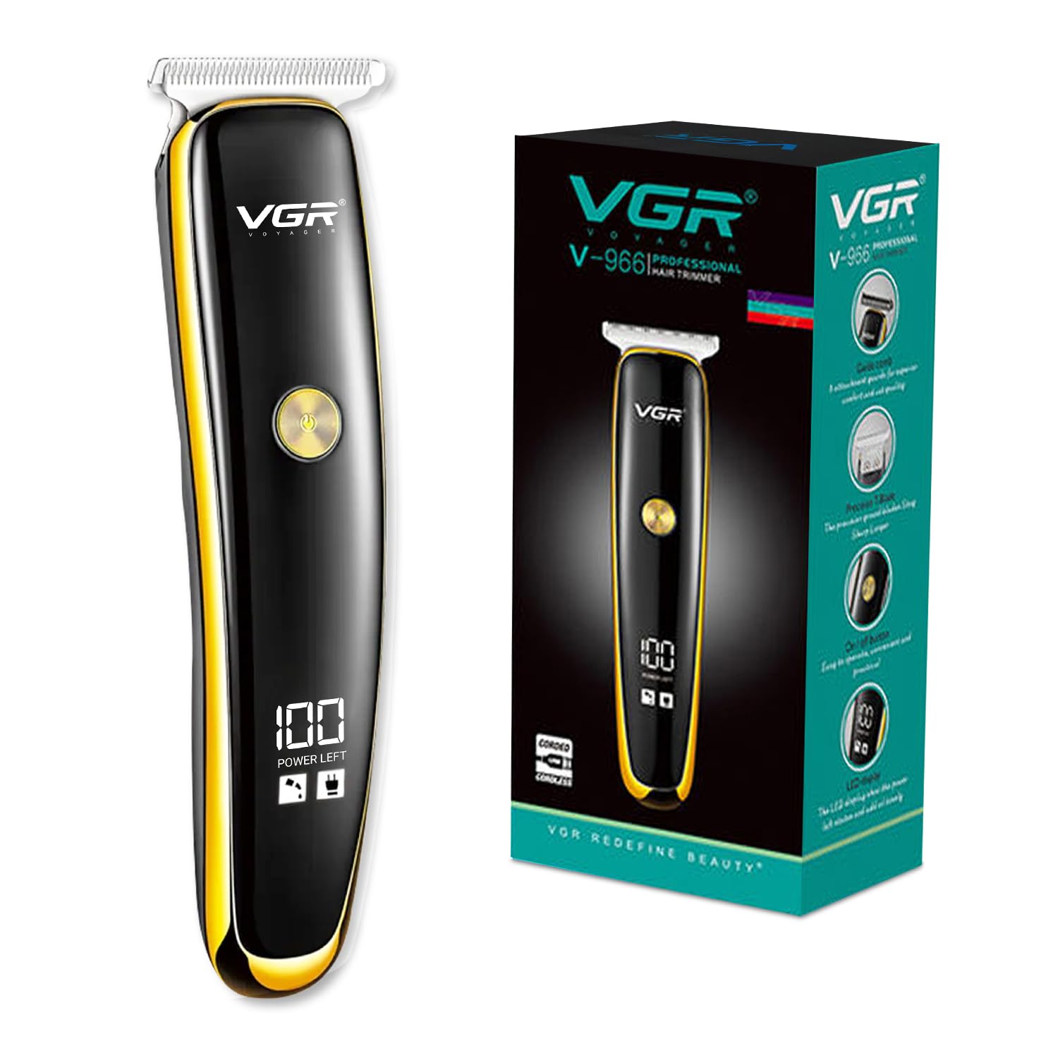 VGR V-966 110g Gold Hair Trimmer - Image 1