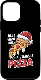 All I Want for Christmas is Pizza Funny Santa Slice Case for iPhone 12 mini