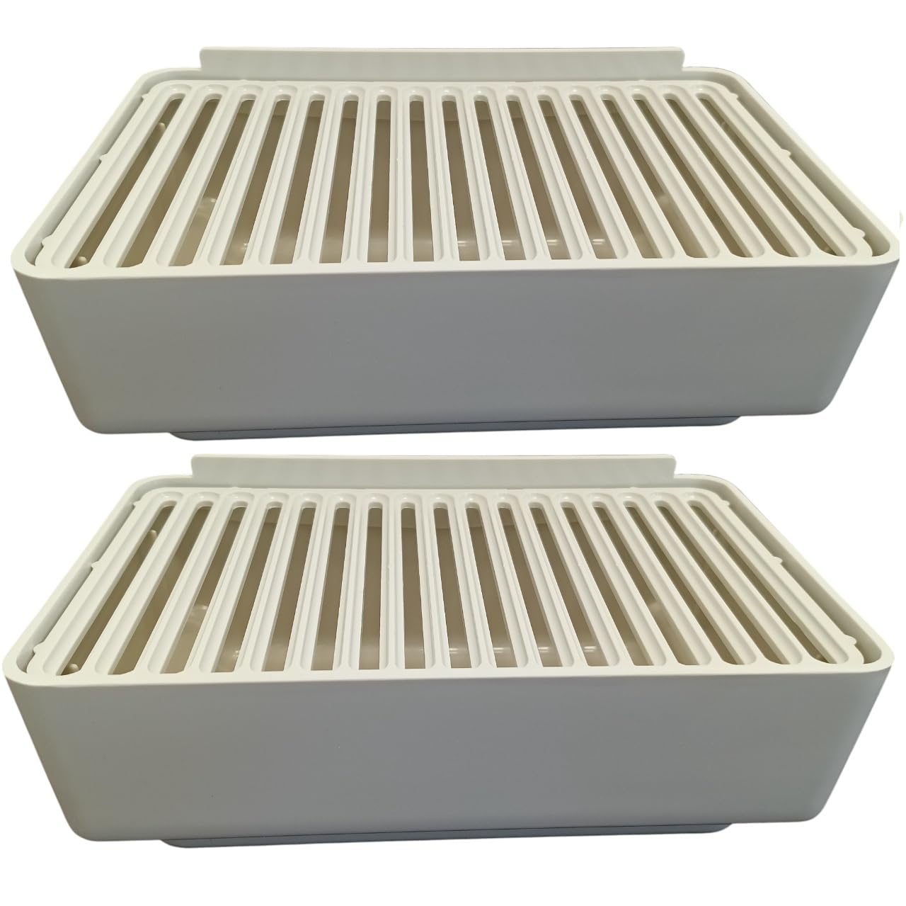 OCS Parts 2-Pack 2231 Drip Pans and 2232 Drip Pan Covers for Crathco Bubblers and Cold Beverage Dispensers | Compatible Replacement for Grindmaster Cecilware 2231 and 2232