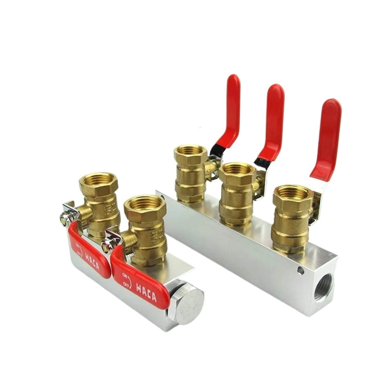 Collecteur pneumatique 1/2 laiton aluminium pour raccordement atelier