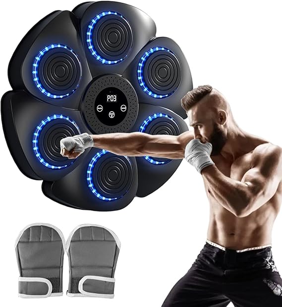 Boîte De Boxe Électronique Murale Bluetooth Avec Gants - Idée Cadeau