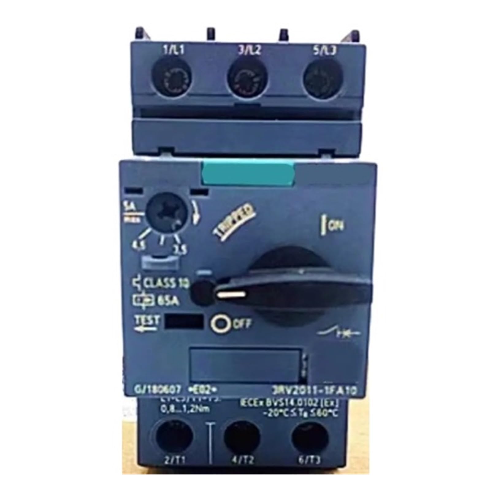 Disjoncteur 3RV2011-1FA10 tripolaire contre la surcharge et le court-circuit industriel