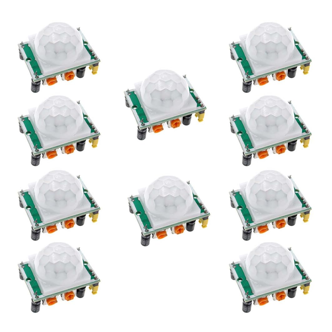 10PCS HCSR501 HC-SR501 PIR Infrared Sensor Adjust IR Pyroelectric Infrared Motion Sensor Detector Module Body Motion Module
