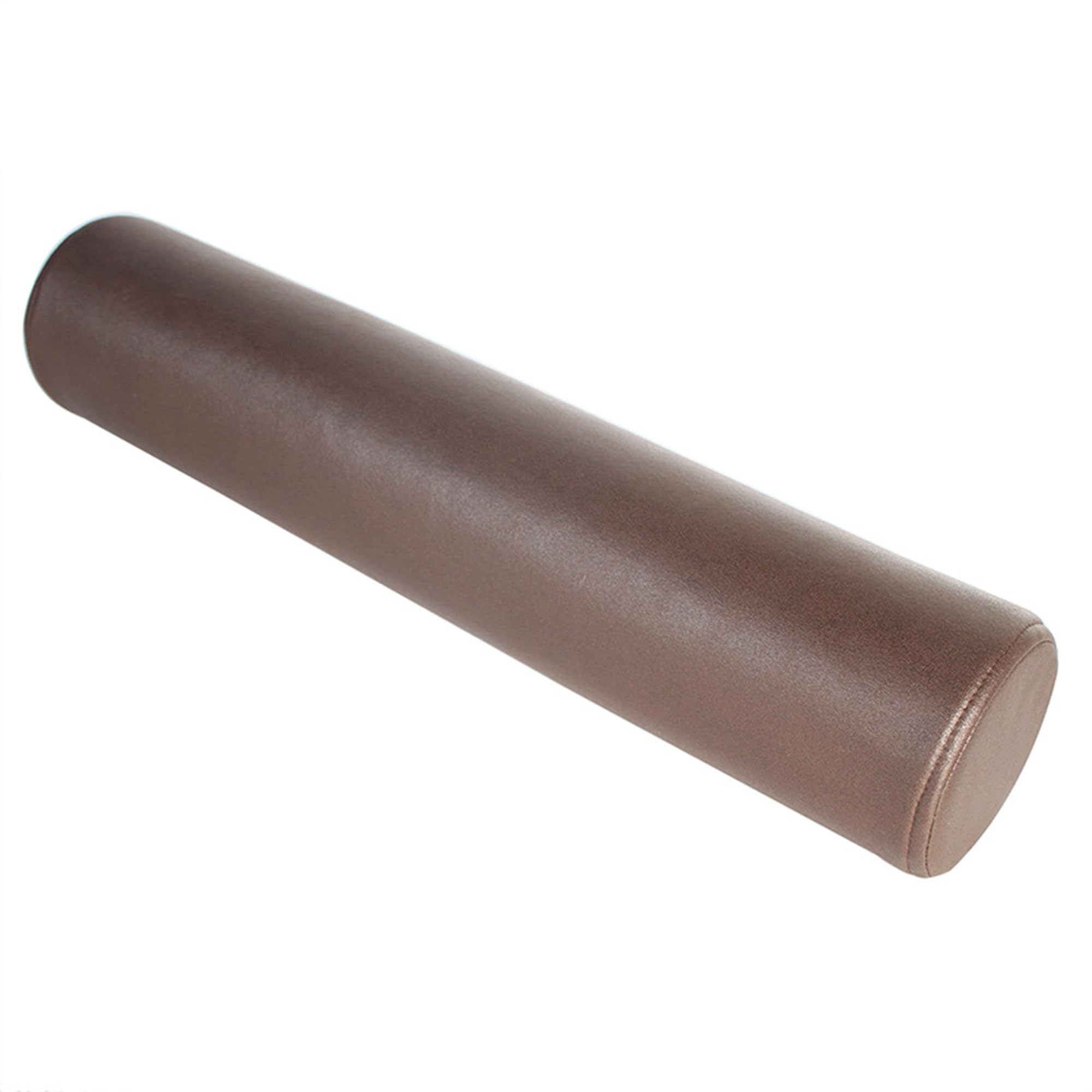 Waterproof Sofa Armrest Support Cushions Bed Bolster Pillows, Round Cylinder Lumbar Pillows Sleeping Cushions Neck Support Cushions for Couch Bed Gap Close (60 * 12cm,Brown)