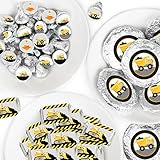 Big Dot of Happiness Dig It - Construction Party Zone - Mini Candy Bar Wrappers, Round Candy...