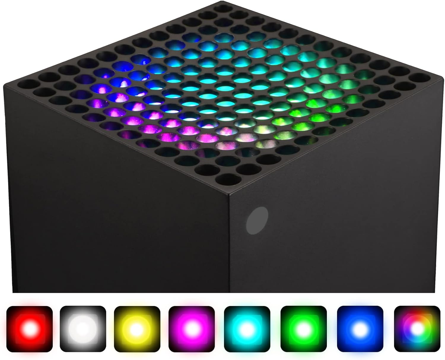 eXtremeRate PlayVital RGB LED Kit for Xbox Series X Console Fan Vent, 39 Effects DIY Decoration Accessories Flexible Tape Lights Strips Kit for Xbox Series X Console Fan with IR Remote : Video Games