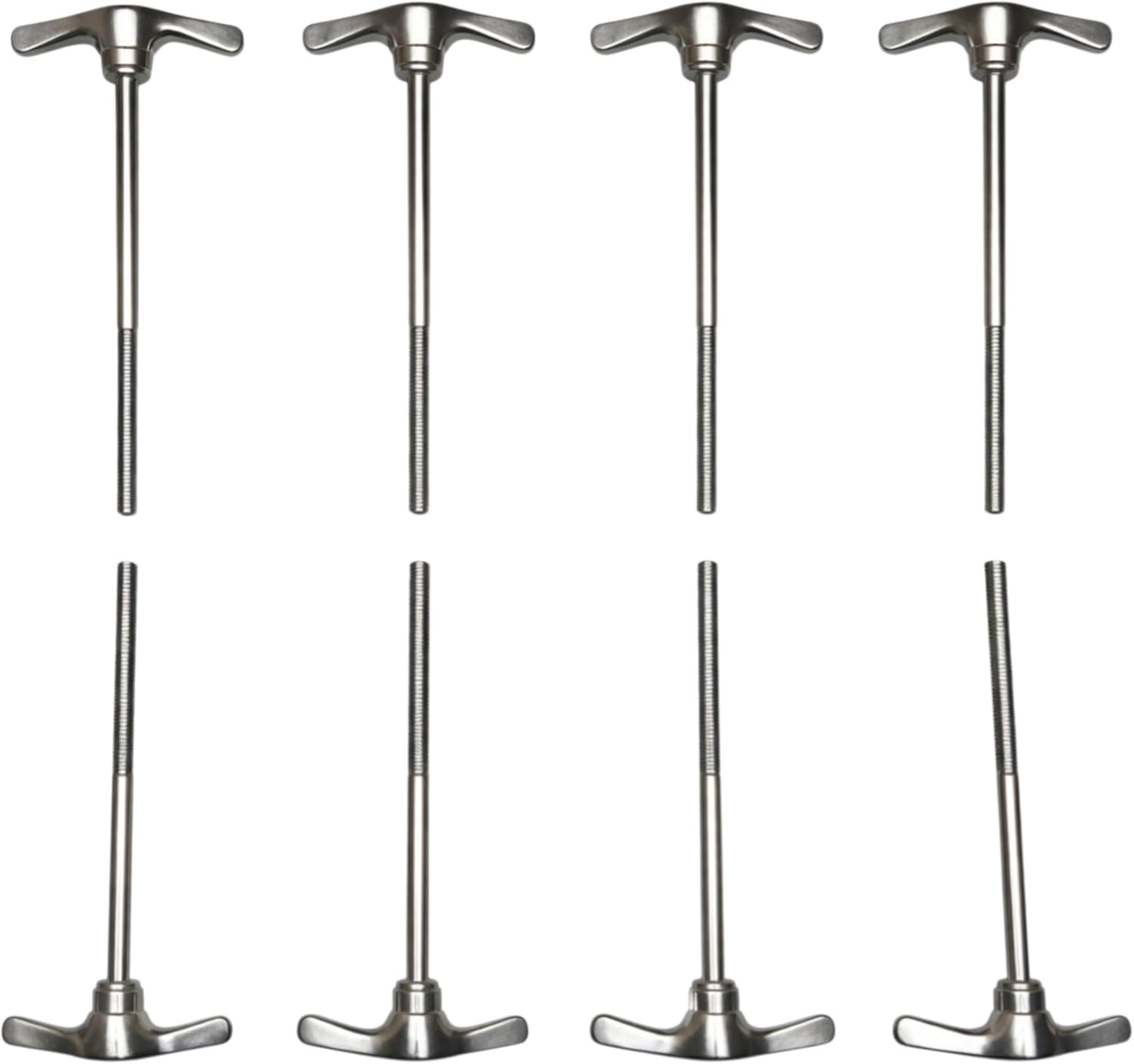 ROSS Percussion Bass Drum Tension Rods T-Rod Drum Key Style 4 1/2 Inch (115 mm) 8 Pack