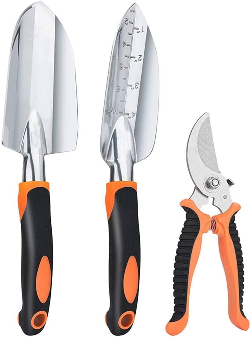 Set di Attrezzi da Giardino Attrezzi agricoli da Giardino Set da 3 Pezzi Pratici Forbici a Pala Utensili manuali Multifunzione Forniture per la Coltivazione del Giardinaggio (Modello 01 M)