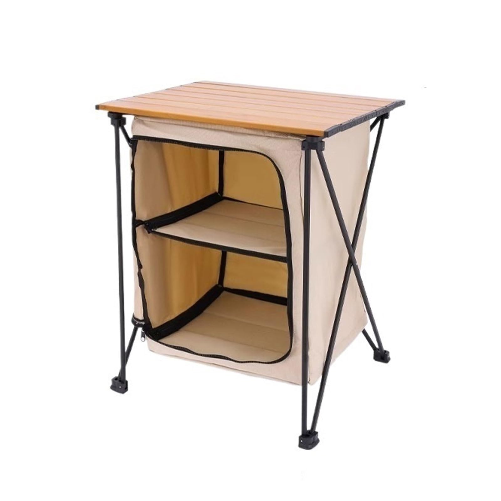 Aufbewahrungsbehälter Faltbarer Aufbewahrungsschrank for den Außenbereich, Camping-Aufbewahrungsbox, tragbarer Picknicktisch, Organizer for Outdoor-Camping, Aufbewahrung von Picknickzubehör, Büchern,