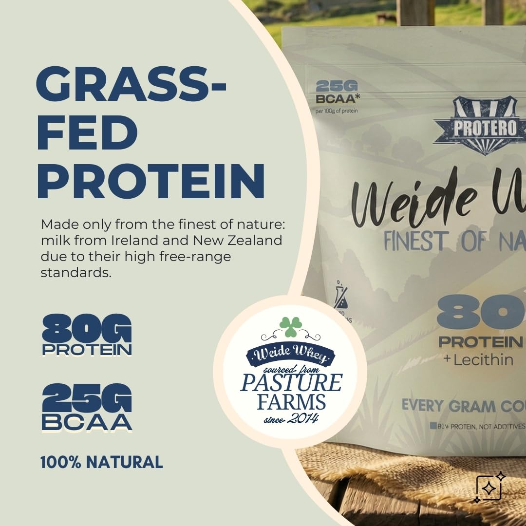 Protero Weide Whey Proteína 80 | Proteína de leche de pasto neutra (2 kg)