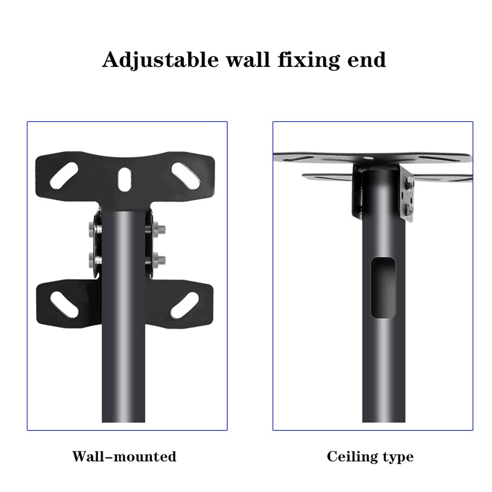 Supporto TV Universale, Base per Supporto TV, Staffa per TV da soffitto, Girevole, inclinabile, Estensione, Rotazione, Supporto TV per la Maggior Parte (Giallo-1,5 Metri