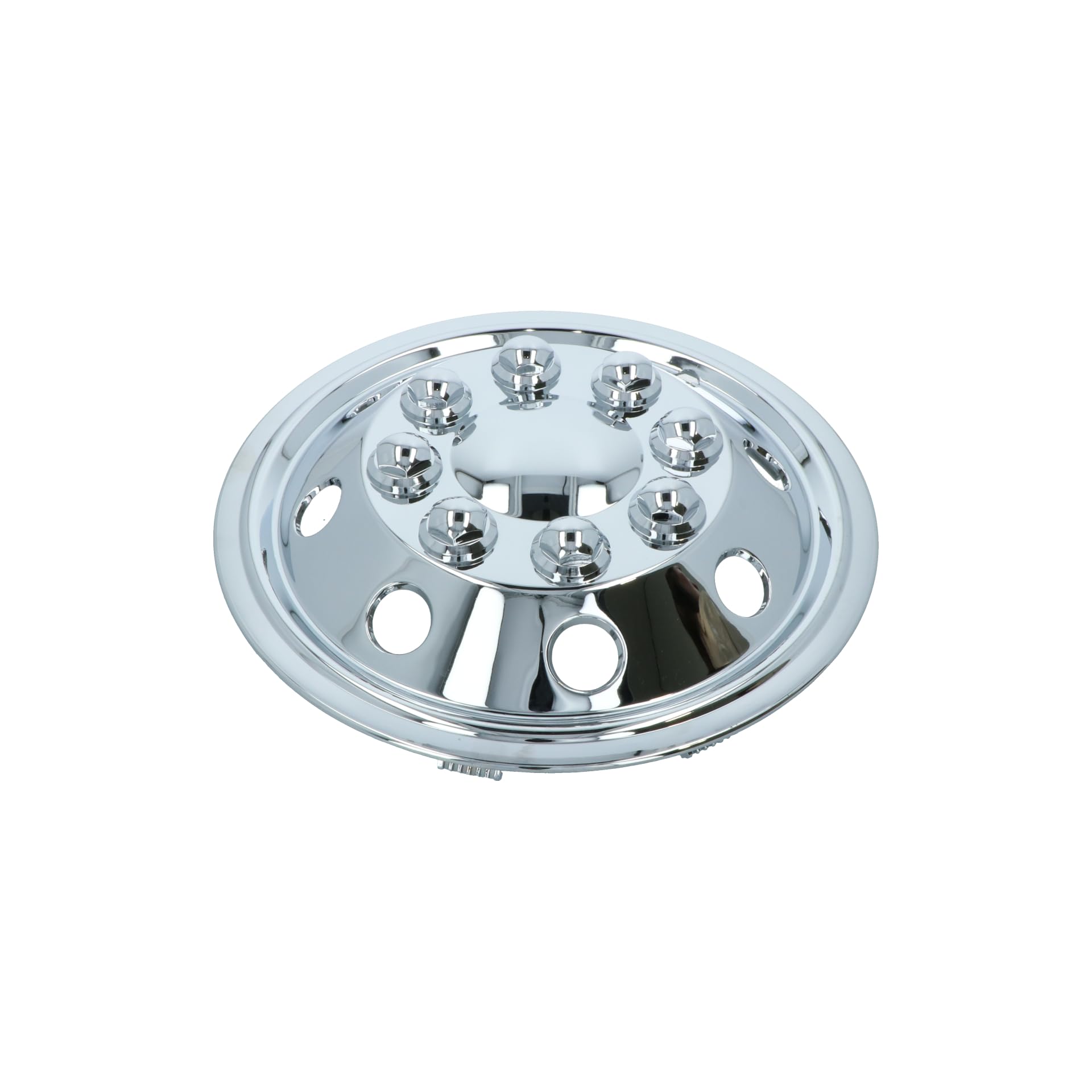 Carpoint 2210205 Jeu d'Enjoliveurs de Roues 14 Chrome Jantes Bombées, 4 pièces, Argent