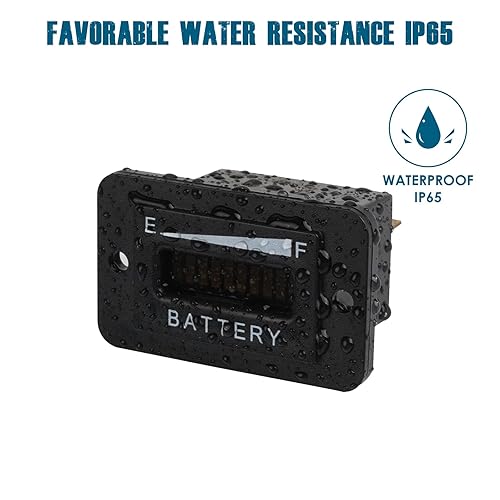 Miniatura 5 de Indicador de combustible de batería Runleader RL-BI003 12-24V 36V 48V 72V para equipos alimentados por CC como elevadores de horquilla, carritos de