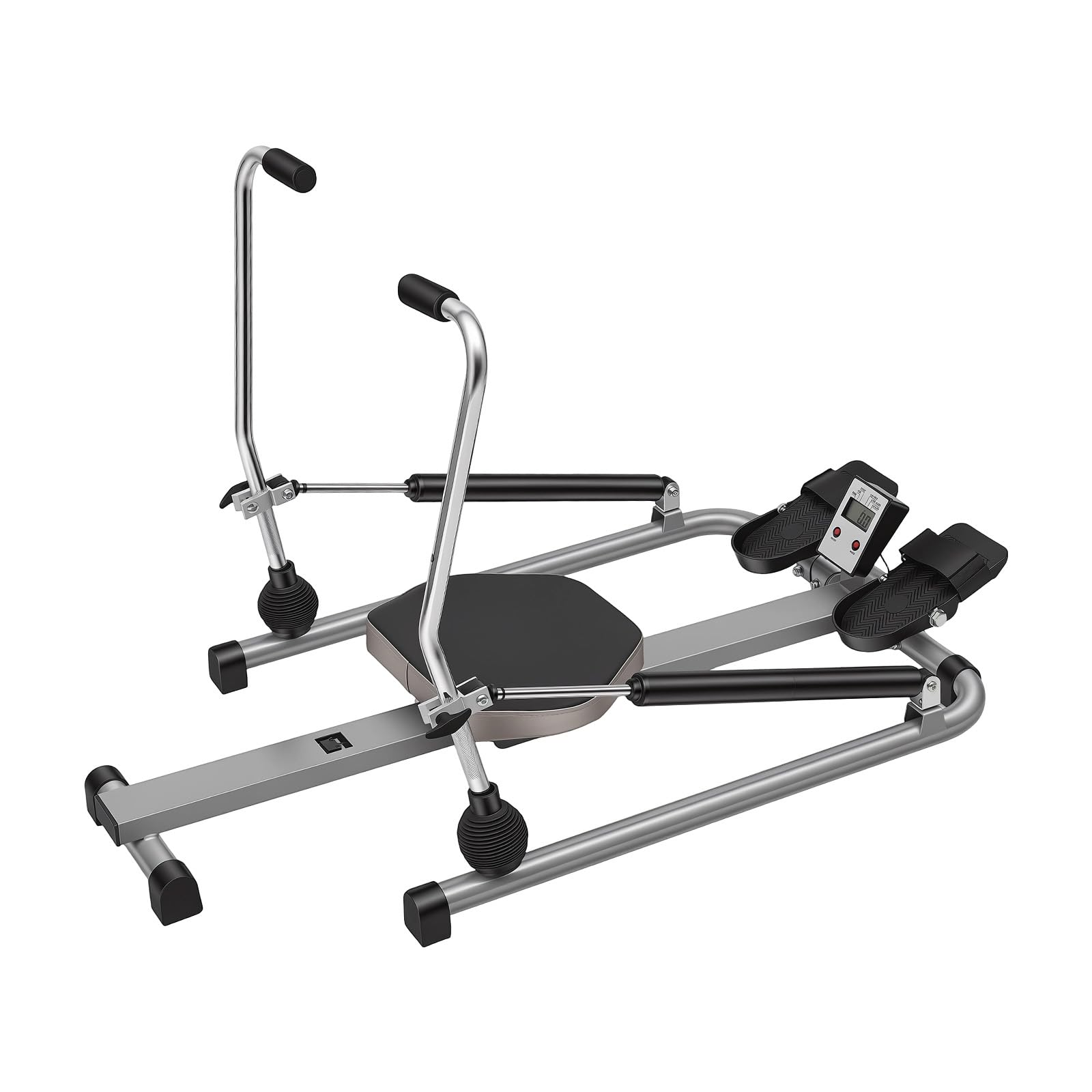 Hydrauliczne urządzenie wioślarskie do domu, trener brzucha, monitor LCD, miękkie siedzenie, regulowany opór, sprzęt sportowy do domu