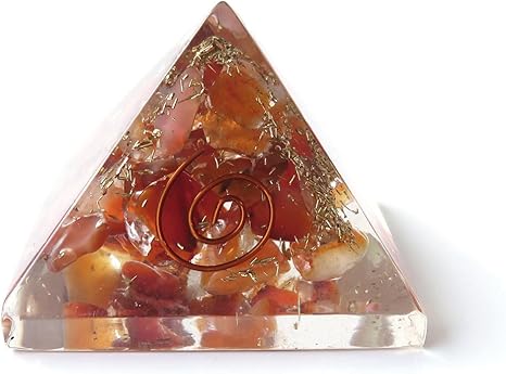 Amazon カーネリアン 使用 オルゴナイト ピラミッド スピリチュアルグッズ 幅約30mm前後 置物 オブジェ オンライン通販 Amazon カーネリアン 使用 オルゴナイト ピラミッド スピリチュアルグッズ 幅約30mm前後 置物 オブジェ オンライン通販