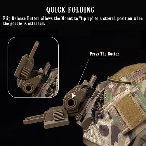 Miniatura 6 de Caza Visiones Nocturnas NVG L4G24 Mount, Fast OPS Casco Nylon NVG Montaje para PVS15 PVS18 PGPNVG18 Gafas de visión nocturna