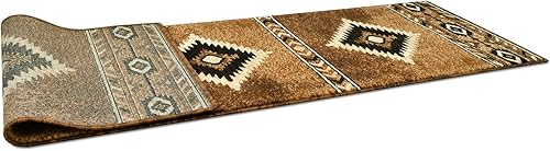 Miniatura 4 de South West - Alfombra de área nativa americana (cigarro, 2 pies x 7 pies)