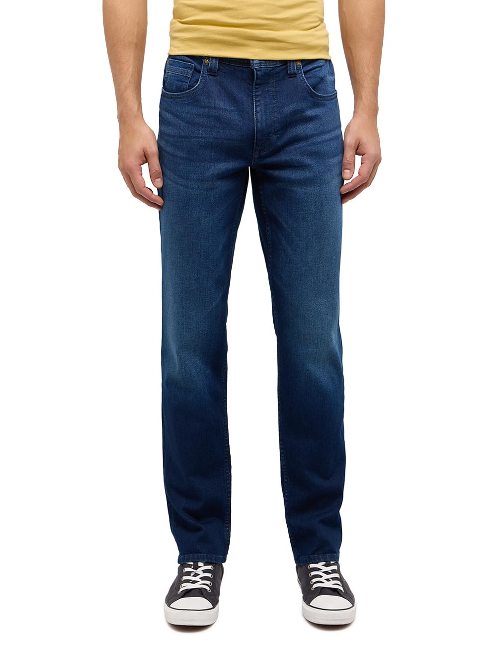 Mustang Men's Blue Jeans Trousers Style Tramper Straight, 38 W/32 L