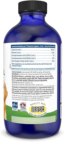 Miniatura 3 de Nordic Naturals Paquete de Omega-3 para mascotas, aceite de pescado Omega-3 de 2 onzas para perros y gatos pequeños, 8 onzas de aceite de hígado de
