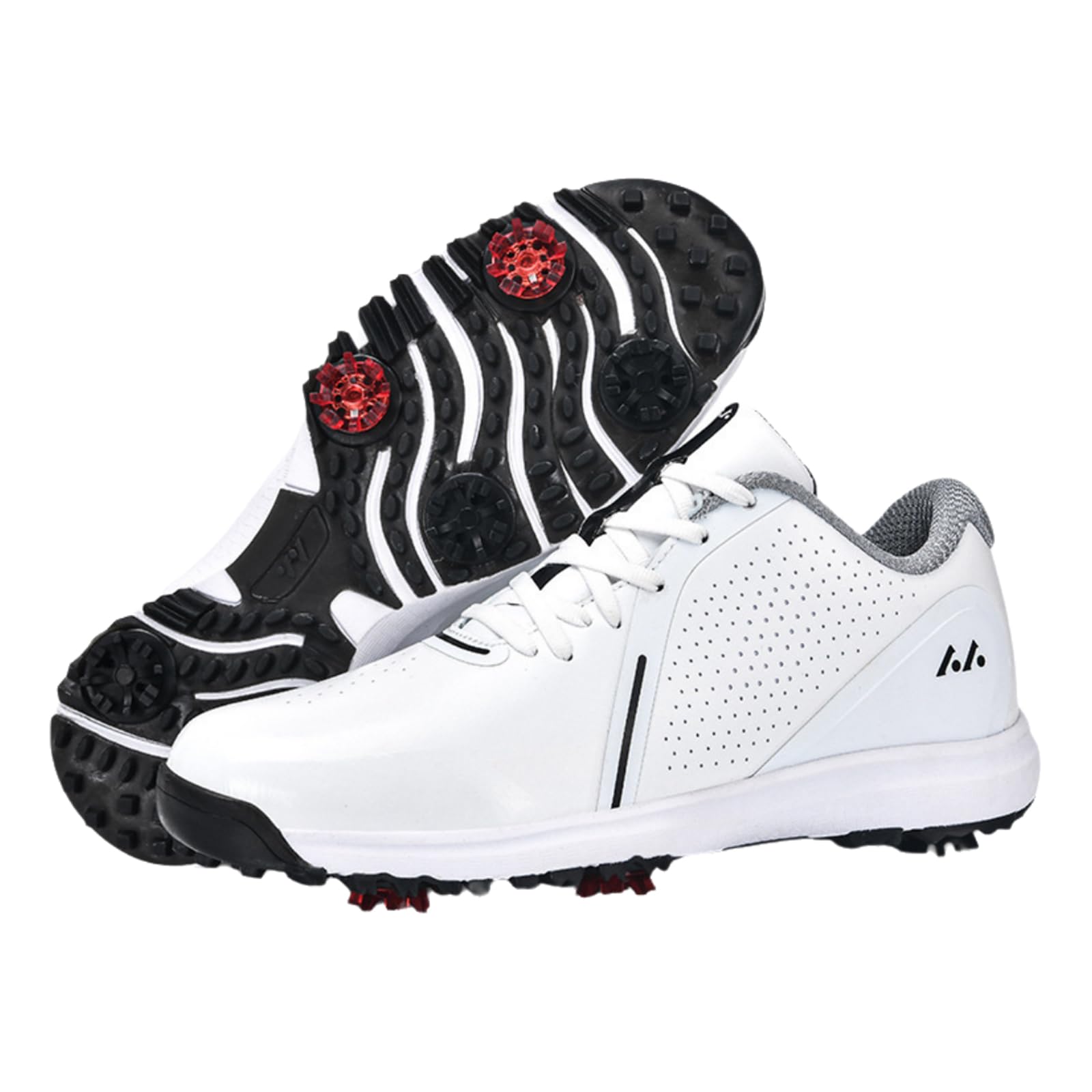 wasserdichte Golfschuhe FüR Herren,Herren Golfschuhe Mit Spikes,Golfschuhe Mit Spikes,Hohe RüCkpralldäMpfung,Wasserfest Und Pflegeleicht,FüR GolfpläTze Und Das TäGliche Training