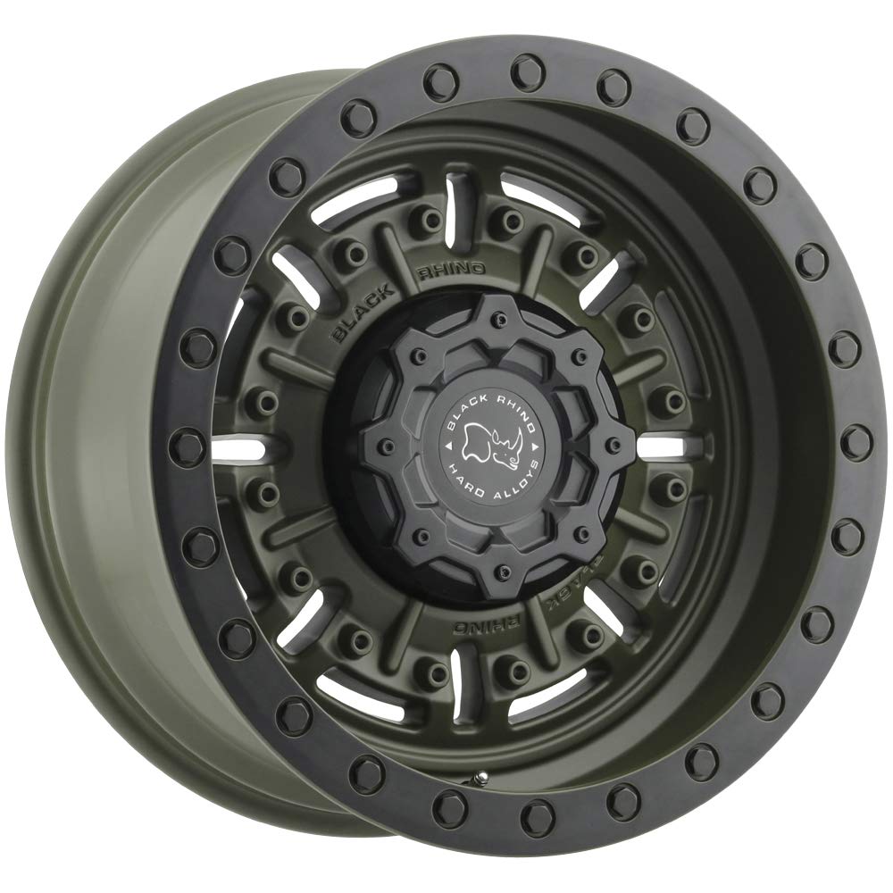 Black Rhino Hard Alloys ABRAMS 17X9.5, 5X5.0, 4.54, 18mm OLIVE DRAB GREEN - 1795ABR-85127N71