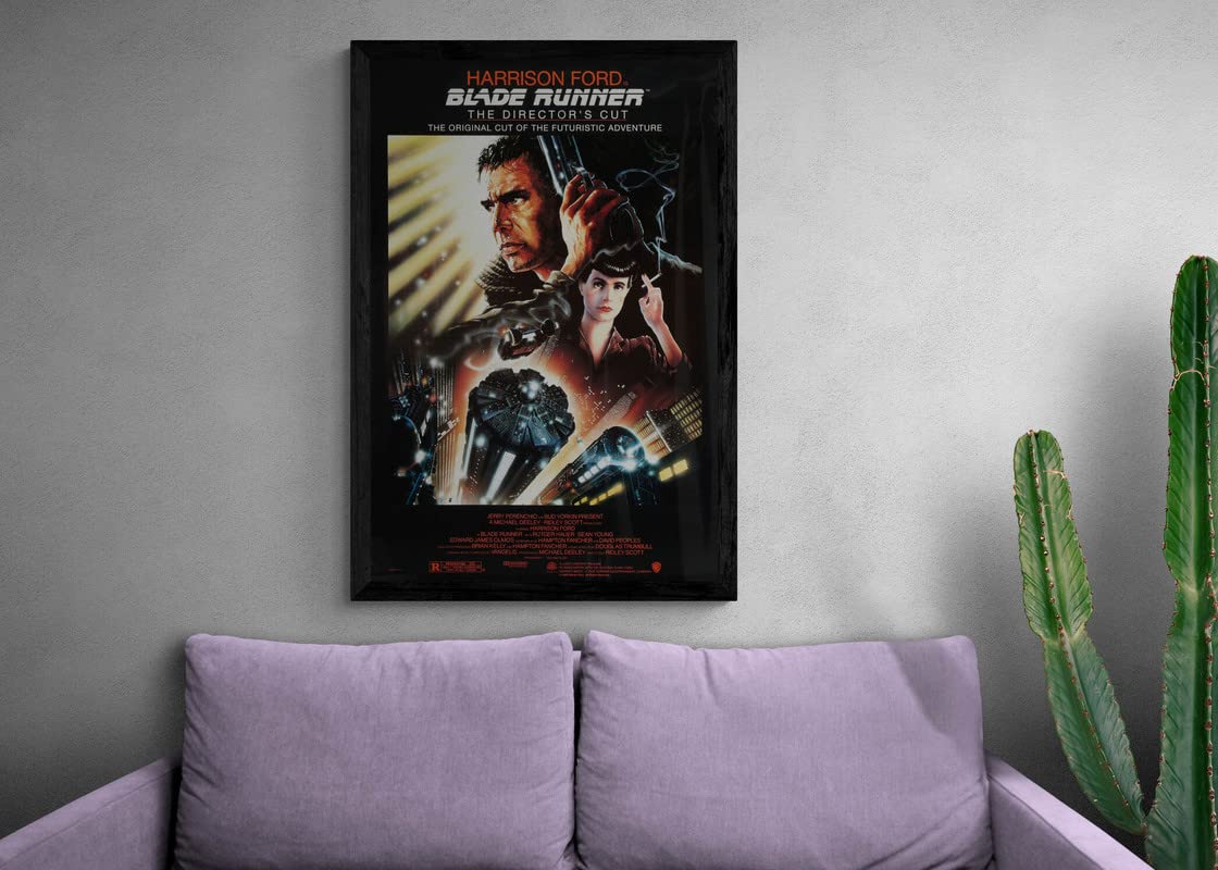 Blade Runner 1982 Classic, Cult Movie Wall Art Framed Poster - Print in Various Sizes, 4 Colours