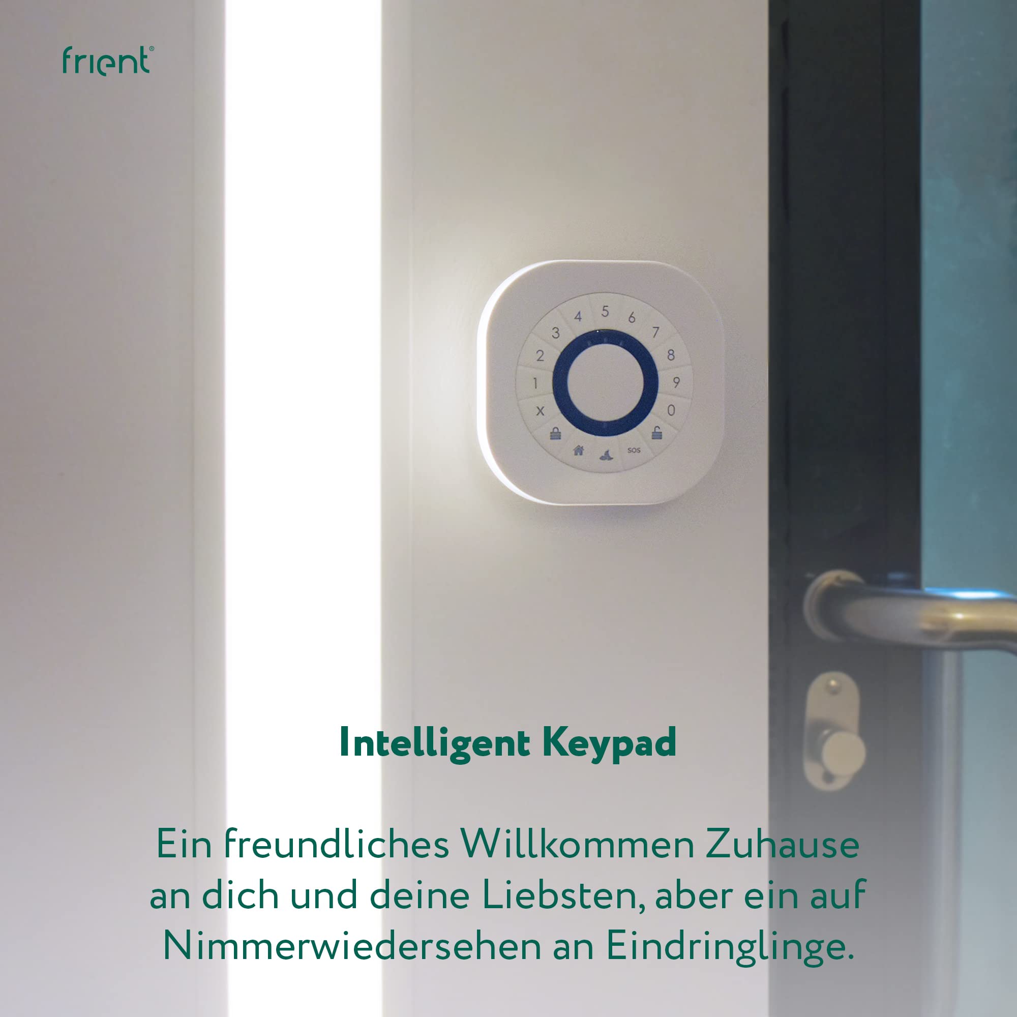 frient Intelligent Keypad | Smart RFID-Leser | Sichere Zugangskontrolle | Schlüsselloser Eintritt | Zigbee | Funktioniert mit Homey und Home Assistant