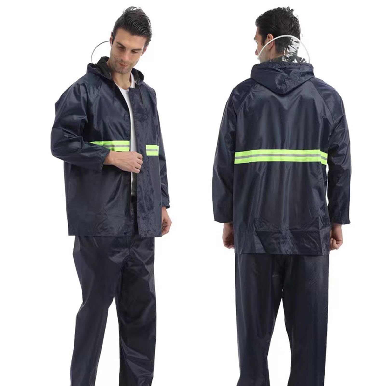 trexee Rain Coat for Men & Women Waterproof Bike Raincoat for Men with Pant Set Reflective Raincoat for Women, Boys & Girls Adjustable Top and Bottom Rain Coat for Women with Bag- (Black)-picture-34