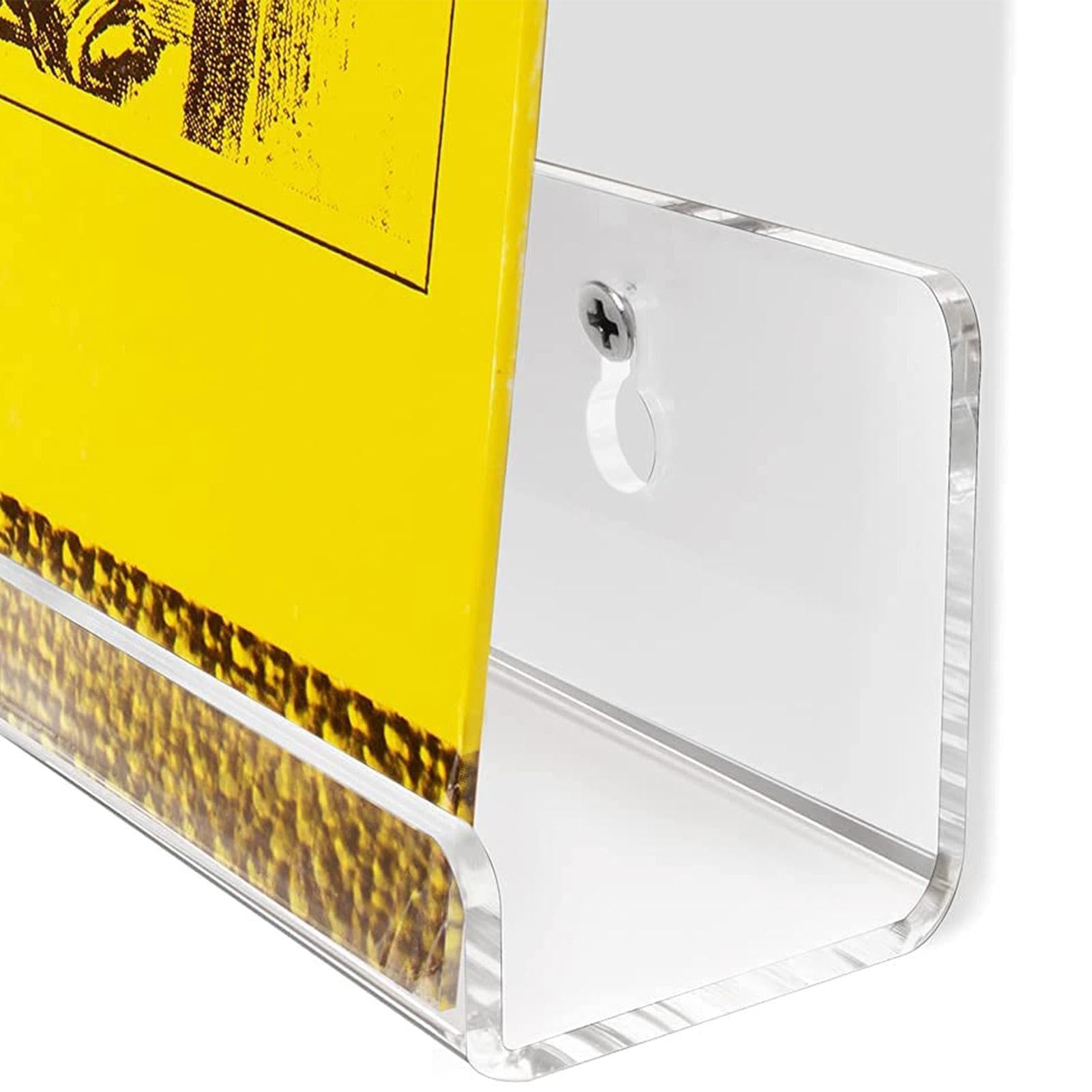 Soporte De Pared De Vinilo - Estante Flotante Sin Perforación,Pantalla De Pared Para Colección De Platos,Para Moderna Sala De Estar Dormitorio Apartamento Amantes De La Música Coleccionistas Libros Y
