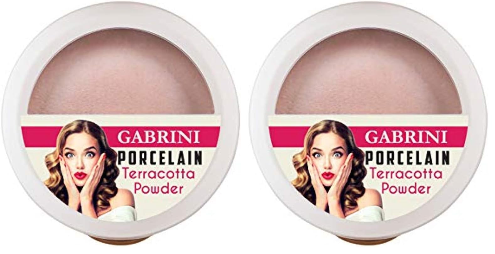 Gabrini Porcelain Terracotta Powder Pudra (No: 3) (2 paketi)