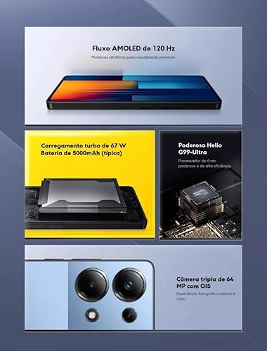 Miniatura 3 de Xiaomi Poco M6 Pro 4G LTE GSM (256 GB + 8 GB) 64MP Triple Cámara 6.67 pulgadas Octa Core (Tmobile Mint Tello Global) desbloqueado + (cargador rápido