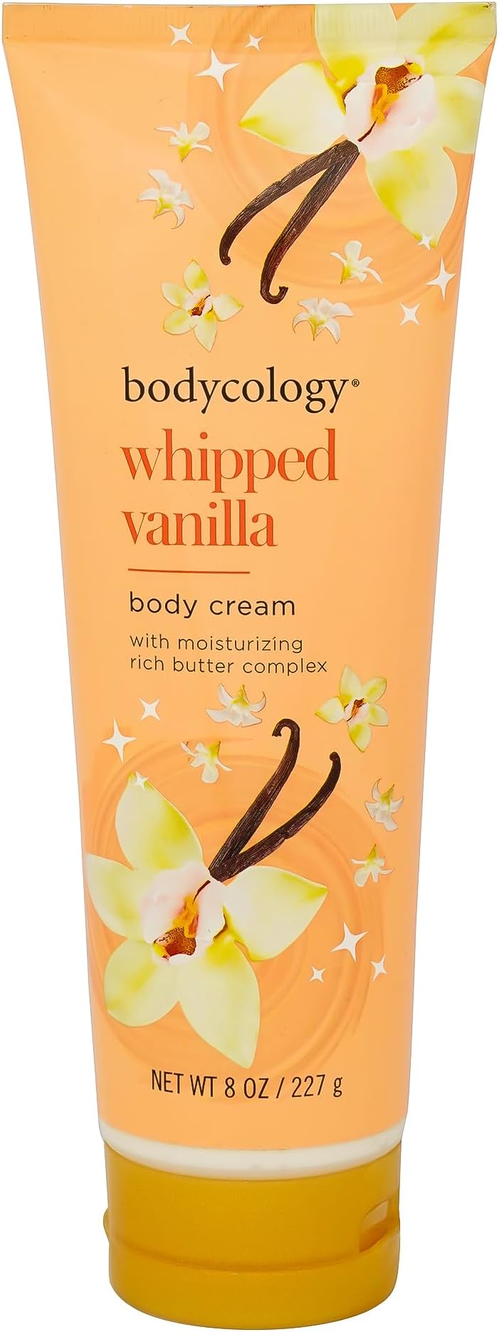 Bodycology Whipped Vanilla Body Cream | Shea Butter, Cocoa Butter, Jojoba Oil | Paraben & Phthalete Free, Cruelty Free | Long-Lasting Hydration, Moisturises, Improves Skin Textures - 227g (Pack of 1)