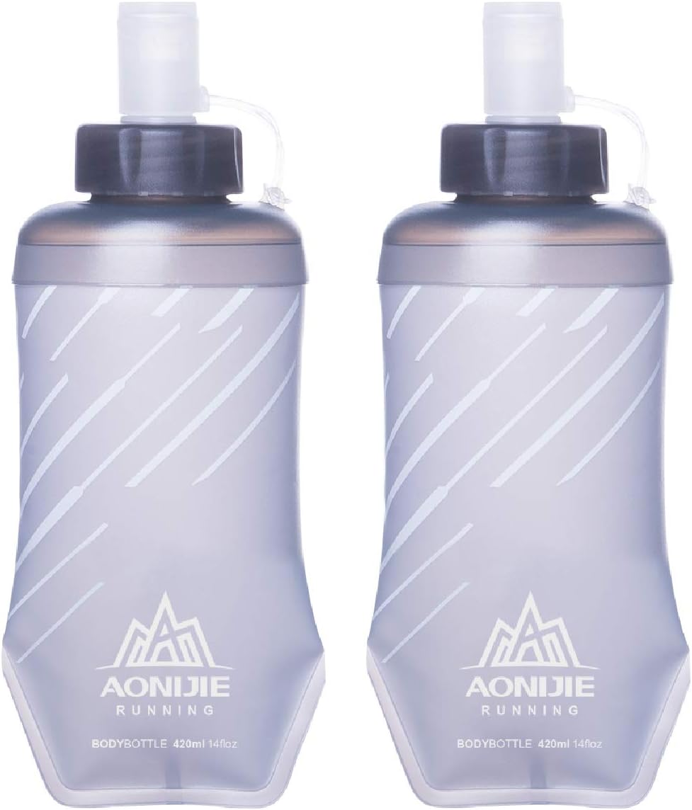 TRIWONDER Soft Flask Collapsible Water Bottle Running BPAFree Handheld