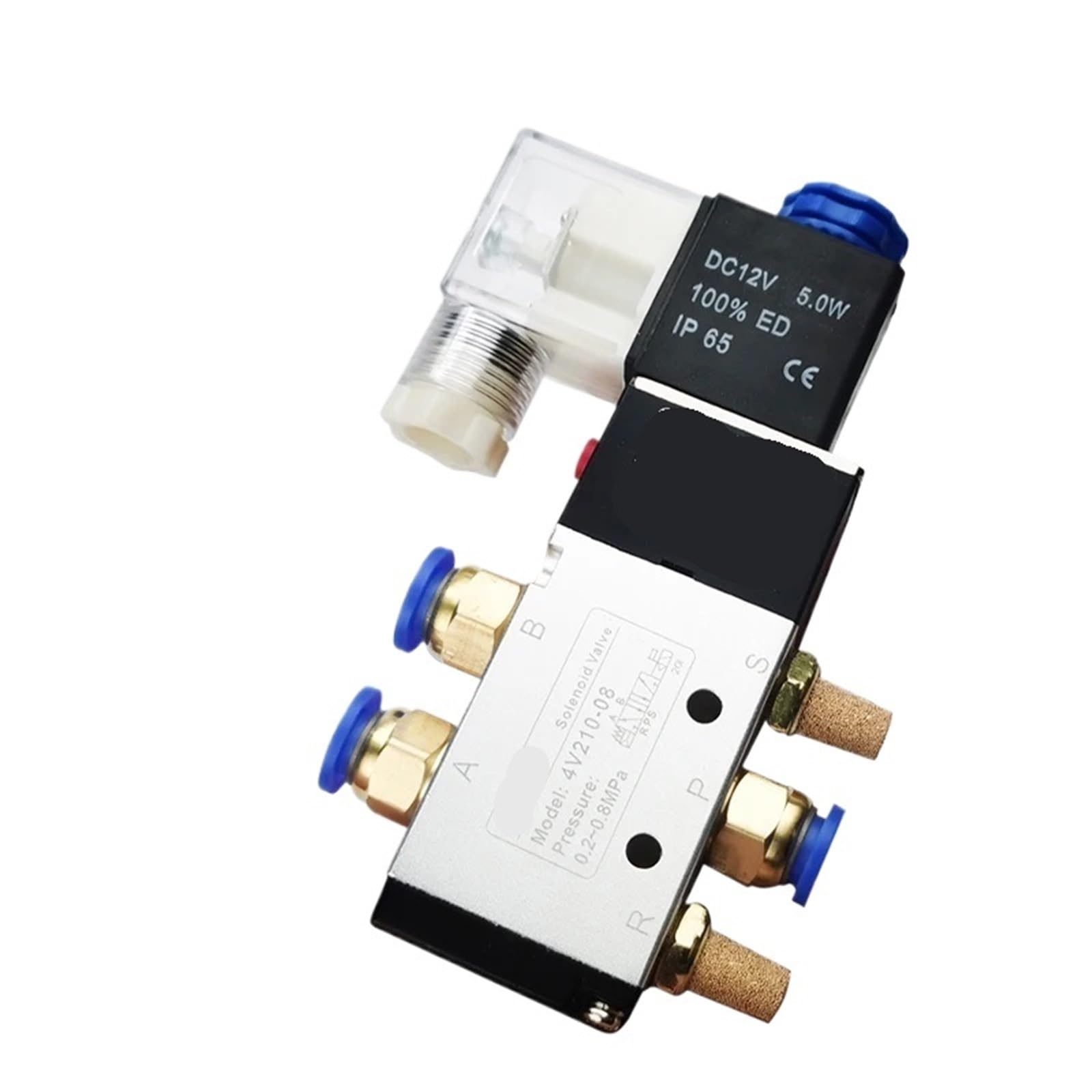 Contrôle Air Gaz Magnétique 4V210-08 pour l'automatisation de vérin pneumatique