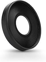 JJC Round Metal Lens Hood for Canon RF 28mm f/2.8 STM Lens with Threaded Cap - Replaces Canon EW-55 (55mm)