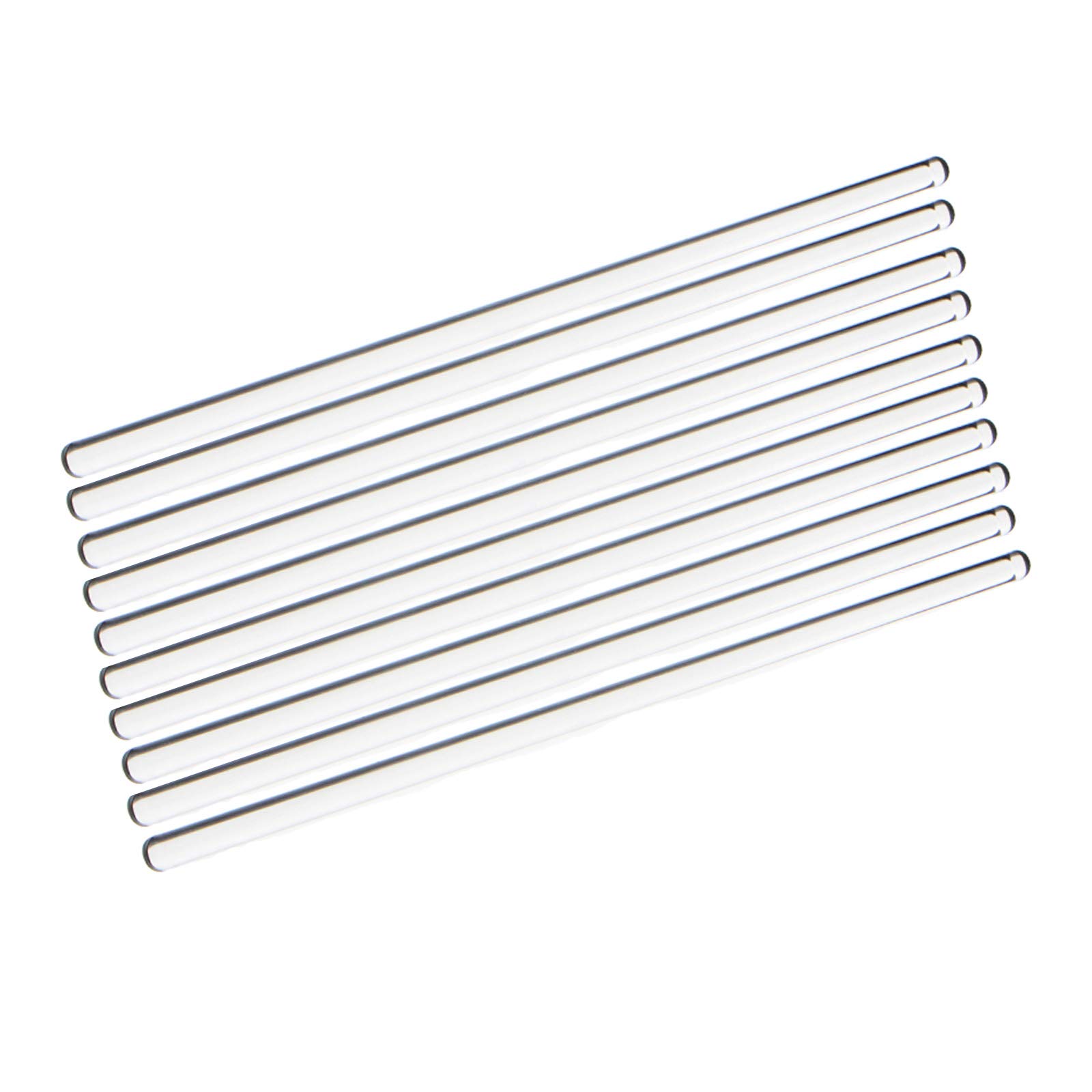 10pcs Glass Stirring Rod 250 mm (9.8 inch) Glass Stir Sticks