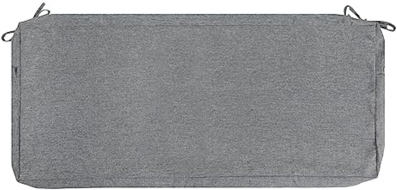 FUNHOME Outdoor Bench Cushion Covers,45" x 18" x 3", No Insert! Patio Cushion Covers Replacement for Outdoor Furniture,Water Resistant Patio Loveseat Cushion Covers1 Pack, Grey (Covers ONLY)