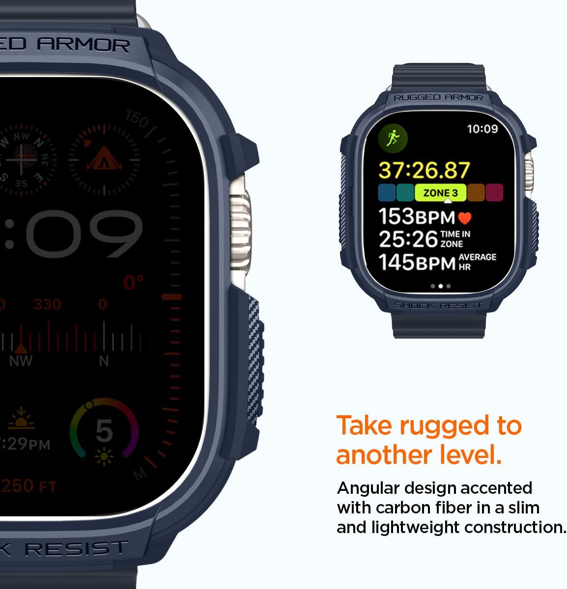 Spigen Rugged Armor for Apple Watch Ultra 4/3/2/1 49mm Case image 4