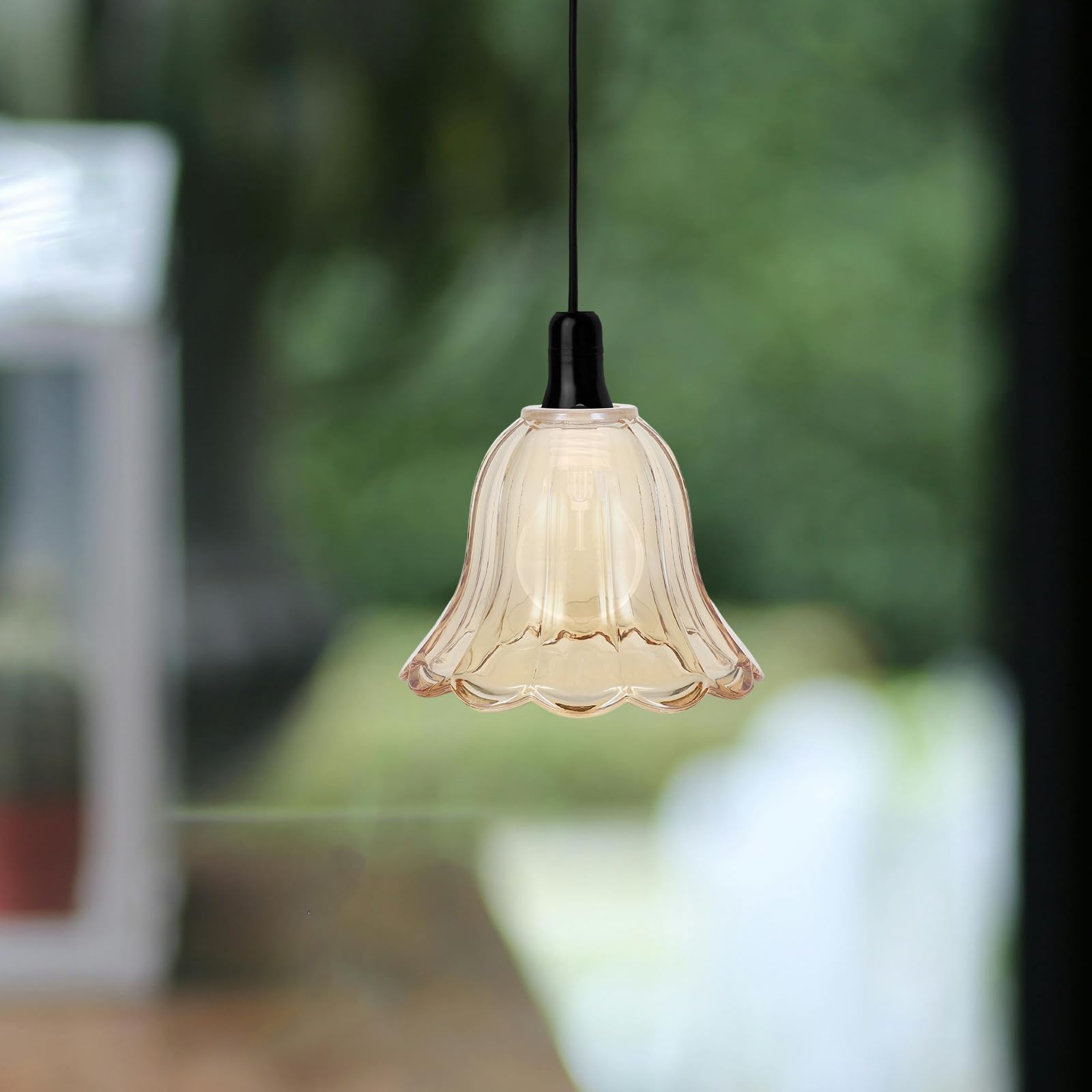 Ersatz Glaslampenschirm für E14 Tischlampe mit Hoher Hitzebeständigkeit und Vielseitigem Stil Passend für Wohnzimmer und Elegante Beleuchtung