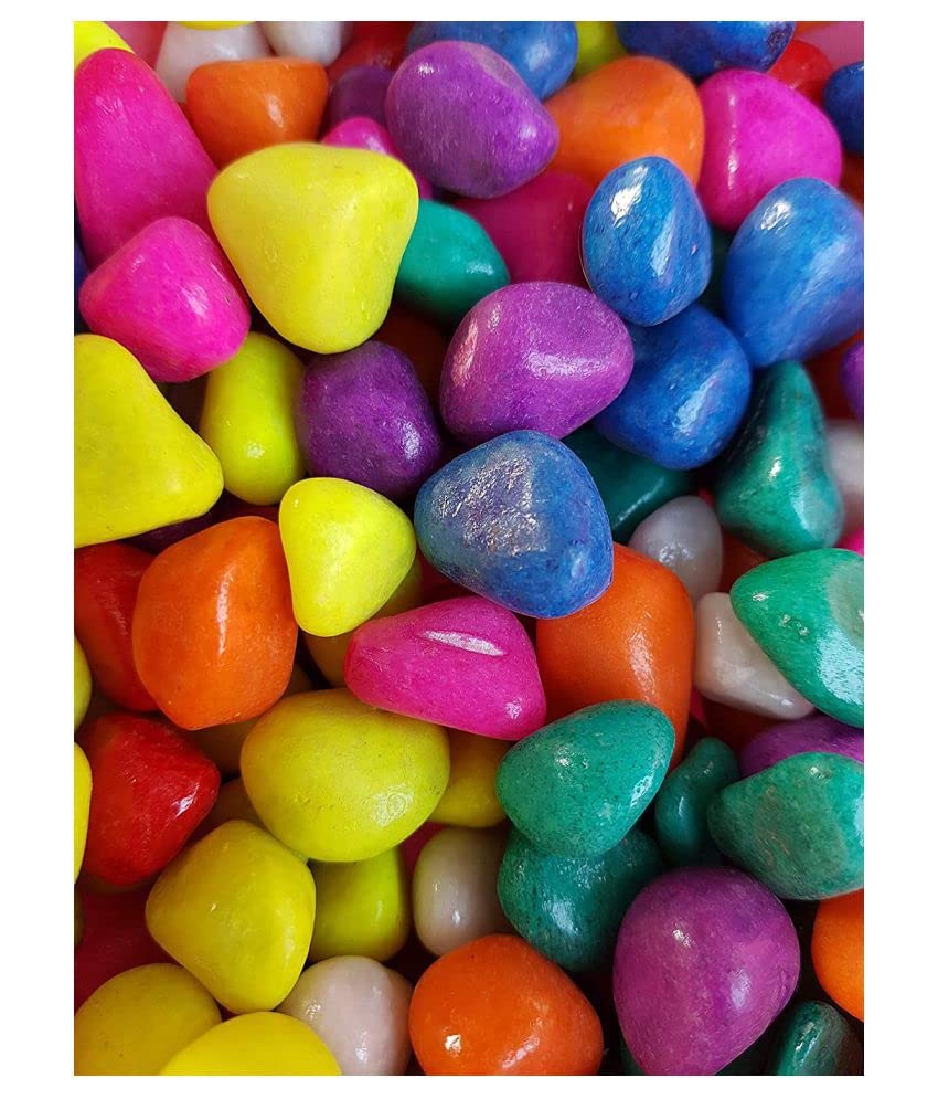 Somil Multicolor Pebbles/Stones for Garden, Plants, Lawns, Aquariums, Fish Pots, Home Decor, Vases, Furniture Filler. Size: 10-30mm, Shiny Multicolor -A23 (B0BNPWP7LT) Amazon Price History, Amazon Price Tracker