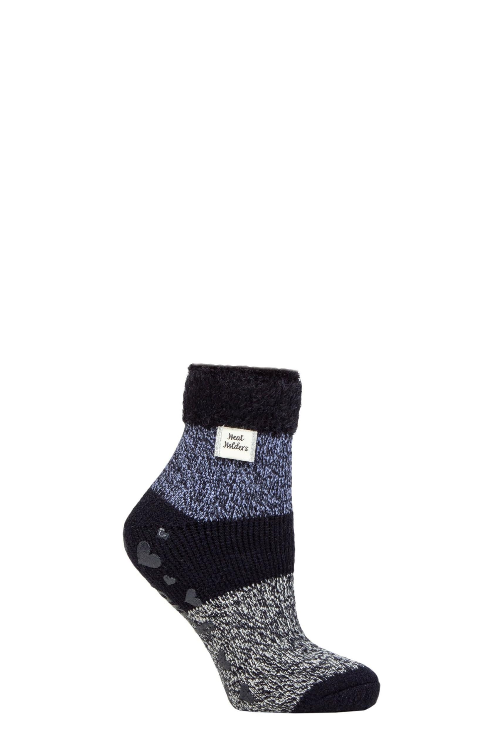 SOCKSHOP Heat Holders Women's Lounge Socks Size 4-8 Mid Navy