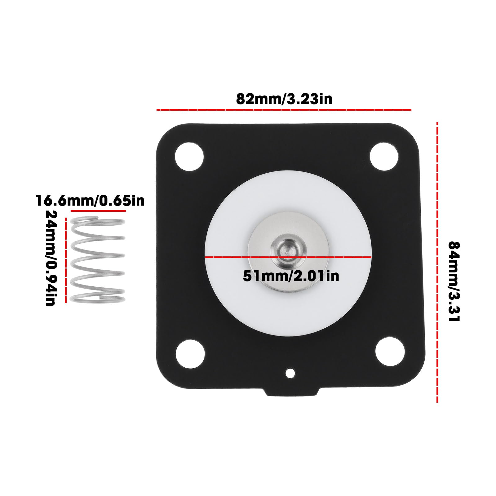 Briny River 1 Set Replacement Diaphragm Repair Kit 2353600 Compatible with Goyen Pulse Valve K2501 M1183B - Image 4