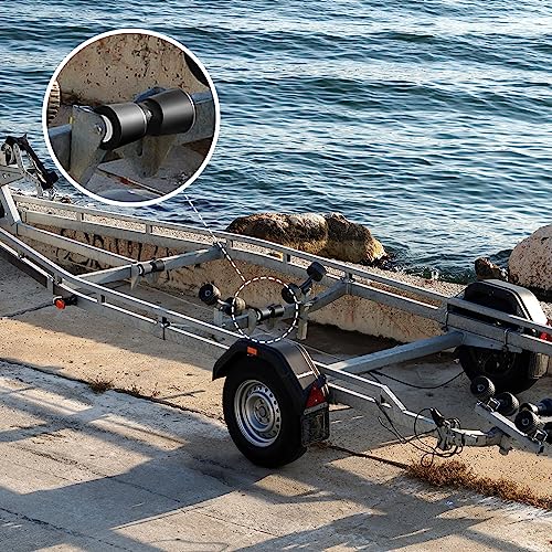 Rouleau de remorque de bateau caoutchouc robuste 20,3 cm accessoire quille